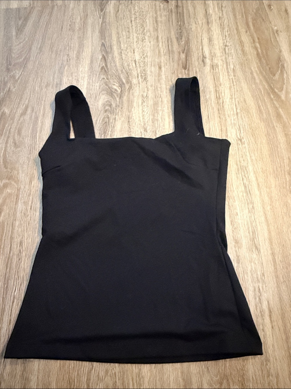 Sleek Black Square-Neck Tank Top for Women free people